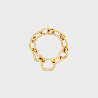 Charms Modern Thin Gourmette in Brass with Gold Finish Charms Modern Thin Gourmette in Brass with Gold Finish
