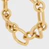Charms Modern Thin Gourmette in Brass with Gold Finish Charms Modern Thin Gourmette in Brass with Gold Finish
