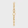 Charms Modern Thin Gourmette in Brass with Gold Finish Charms Modern Thin Gourmette in Brass with Gold Finish