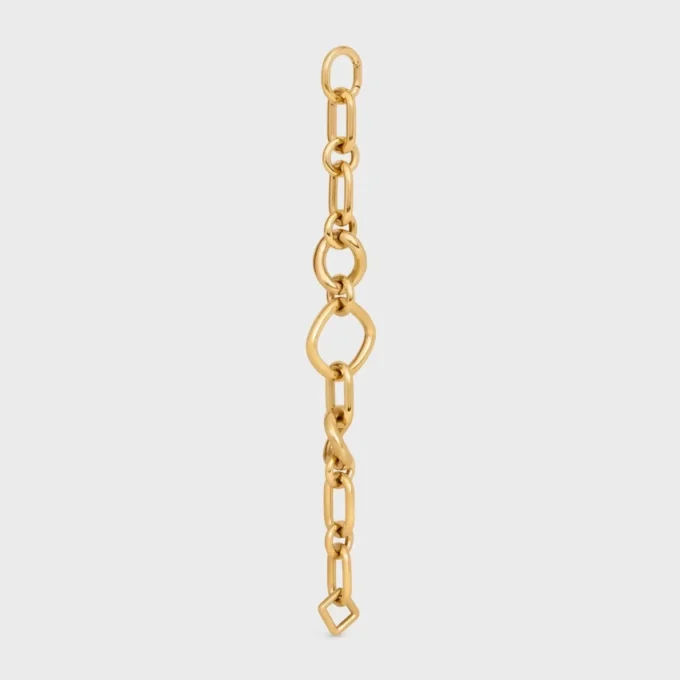 Charms Modern Thin Gourmette in Brass with Gold Finish Charms Modern Thin Gourmette in Brass with Gold Finish