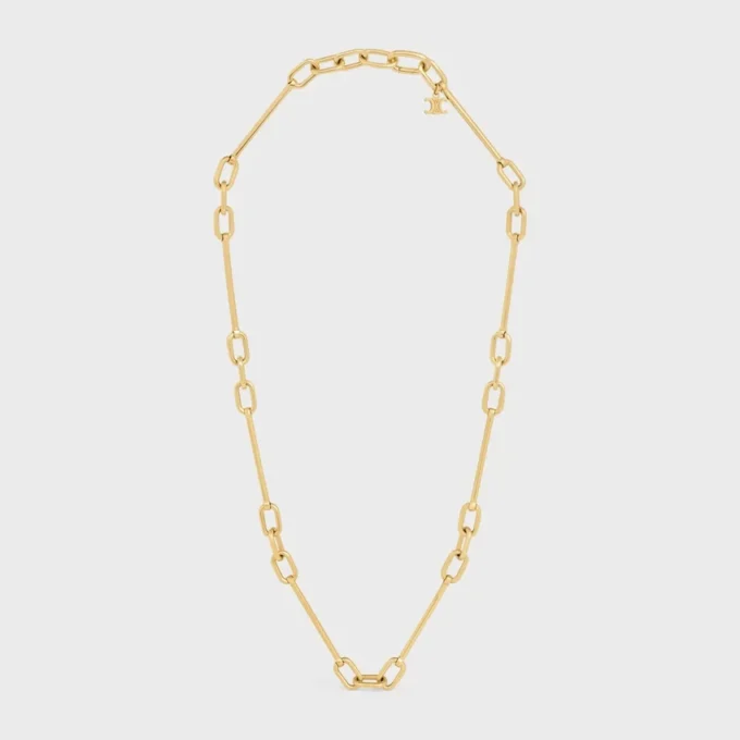 Charms Necklace in Brass with Gold Finish