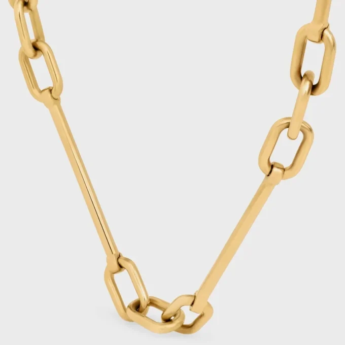 Charms Necklace in Brass with Gold Finish