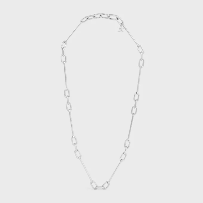 Charms Necklace in Brass with Rhodium Finish