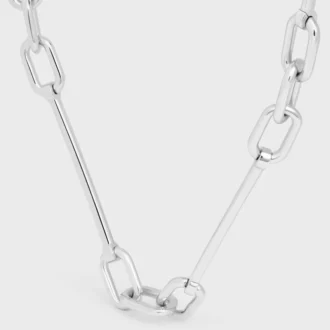 Charms Necklace in Brass with Rhodium Finish