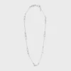Charms Necklace in Brass with Rhodium Finish