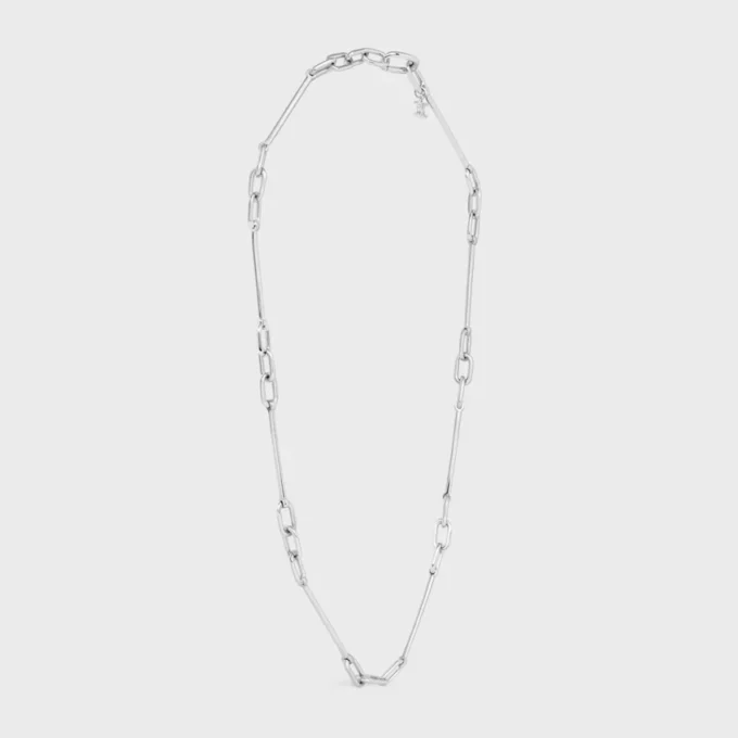 Charms Necklace in Brass with Rhodium Finish