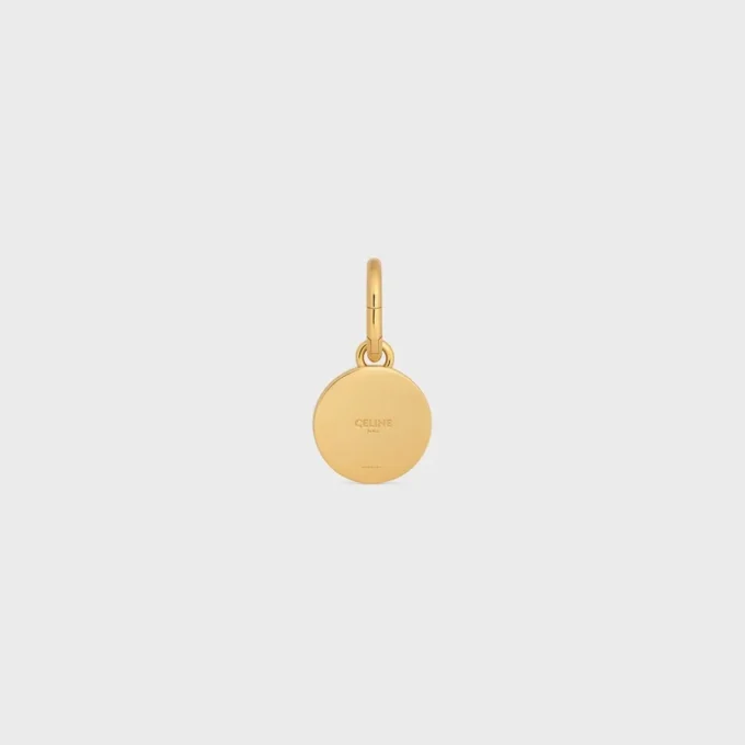 Charms Pearl Medal in Resin Pearls and Brass with Gold Finish Charms Pearl Medal in Resin Pearls and Brass with Gold Finish