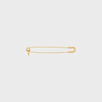 Charms Safety Pin Brooch in Brass with Gold Finish Charms Safety Pin Brooch in Brass with Gold Finish