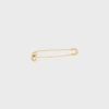 Charms Safety Pin Brooch in Brass with Gold Finish Charms Safety Pin Brooch in Brass with Gold Finish