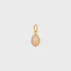 Charms Stone Egg in Botticino and Brass with Gold Finish Charms Stone Egg in Botticino and Brass with Gold Finish