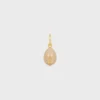 Charms Stone Egg in Botticino and Brass with Gold Finish Charms Stone Egg in Botticino and Brass with Gold Finish