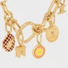 Charms Sulky Medal in Enamel Ans Brass with Gold Finish Charms Sulky Medal in Enamel Ans Brass with Gold Finish