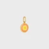 Charms Sulky Medal in Enamel Ans Brass with Gold Finish Charms Sulky Medal in Enamel Ans Brass with Gold Finish