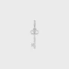 Charms Triomphe Key in Brass with Rhodium Finish Charms Triomphe Key in Brass with Rhodium Finish