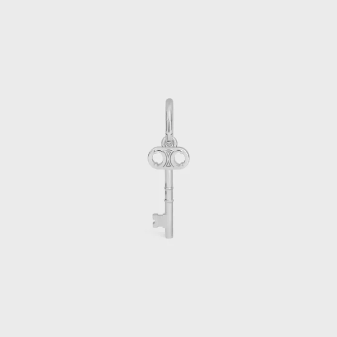 Charms Triomphe Key in Brass with Rhodium Finish Charms Triomphe Key in Brass with Rhodium Finish