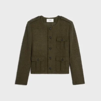 Chasseur Jacket in Cashmere Bouclette Natte