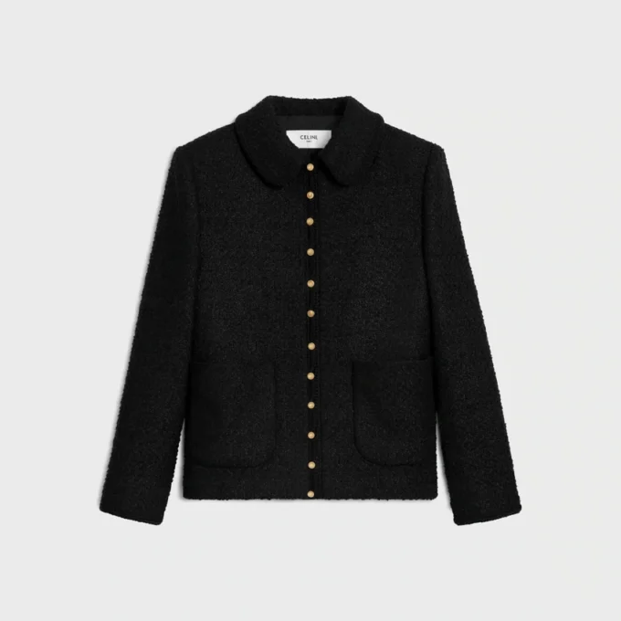 Chasseur Jacket in Cashmere Bouclette Natte