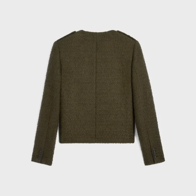 Chasseur Jacket in Cashmere Bouclette Natte Chasseur Jacket in Cashmere Bouclette Natte