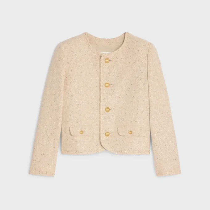 Chelsea Jacket in Sequin Silk Tweed
