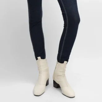 Cheri – Zipped Boot in Stretch Lambskin
