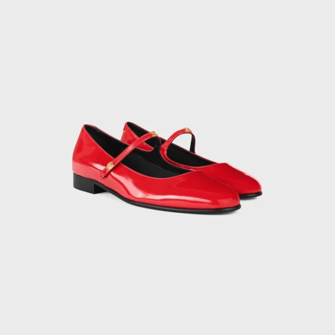 City Ballerina in Glossy Calfskin City Ballerina in Glossy Calfskin