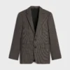 Classic Jacket in Micro Houndstooth Wool Classic Jacket in Micro Houndstooth Wool