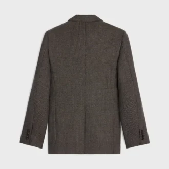 Classic Jacket in Micro Houndstooth Wool