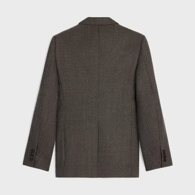 Classic Jacket in Micro Houndstooth Wool Classic Jacket in Micro Houndstooth Wool