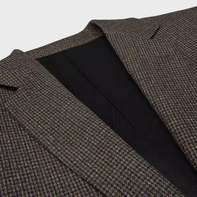 Classic Jacket in Micro Houndstooth Wool Classic Jacket in Micro Houndstooth Wool