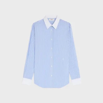Classic Shirt in Striped Cotton Poplin