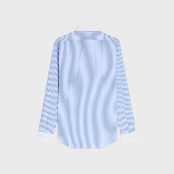 Classic Shirt in Striped Cotton Poplin
