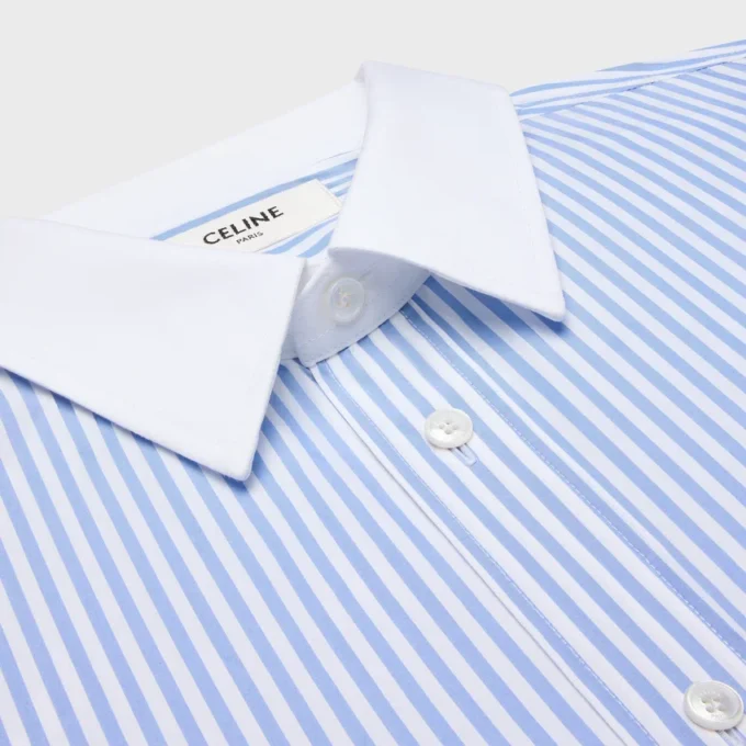 Classic Shirt in Striped Cotton Poplin