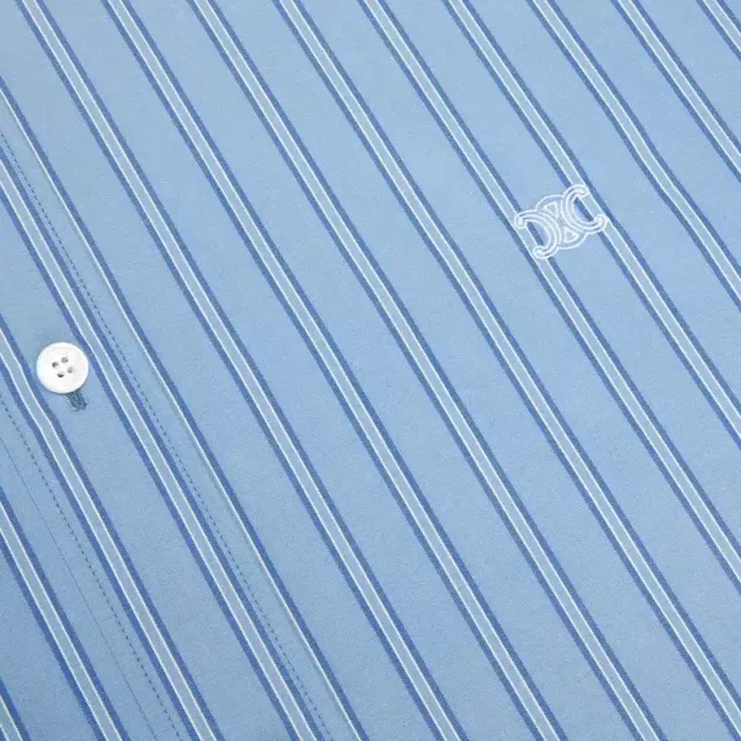 Classic Shirt in Striped Cotton Poplin