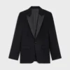 Classic Tux Jacket in Grain De Poudre Wool