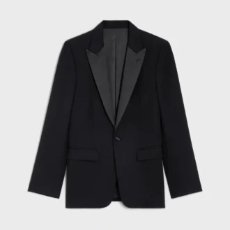 Classic Tux Jacket in Grain De Poudre Wool