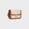 Classique Triomphe Bag in Textile with Triomphe All-Over and Calfskin