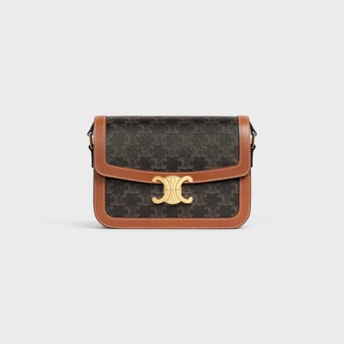 Classique Triomphe Bag in Triomphe Canvas and Calfskin Classique Triomphe Bag in Triomphe Canvas and Calfskin