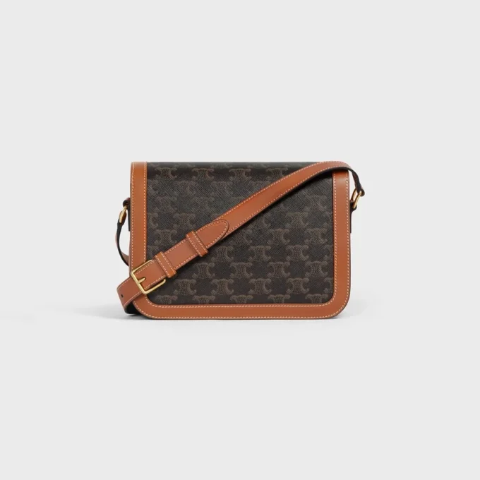 Classique Triomphe Bag in Triomphe Canvas and Calfskin Classique Triomphe Bag in Triomphe Canvas and Calfskin
