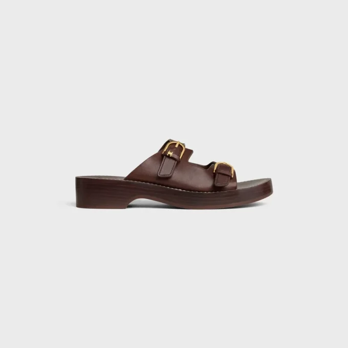 Cleo – Double Strap Sandal in Calfskin – Vegetal Tanning Cleo – Double Strap Sandal in Calfskin – Vegetal Tanning