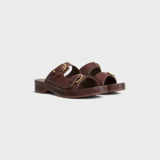 Cleo – Double Strap Sandal in Calfskin – Vegetal Tanning