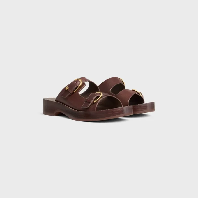 Cleo – Double Strap Sandal in Calfskin – Vegetal Tanning Cleo – Double Strap Sandal in Calfskin – Vegetal Tanning