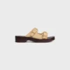 Cleo – Double Strap Sandal in Suede Calfskin Cleo – Double Strap Sandal in Suede Calfskin