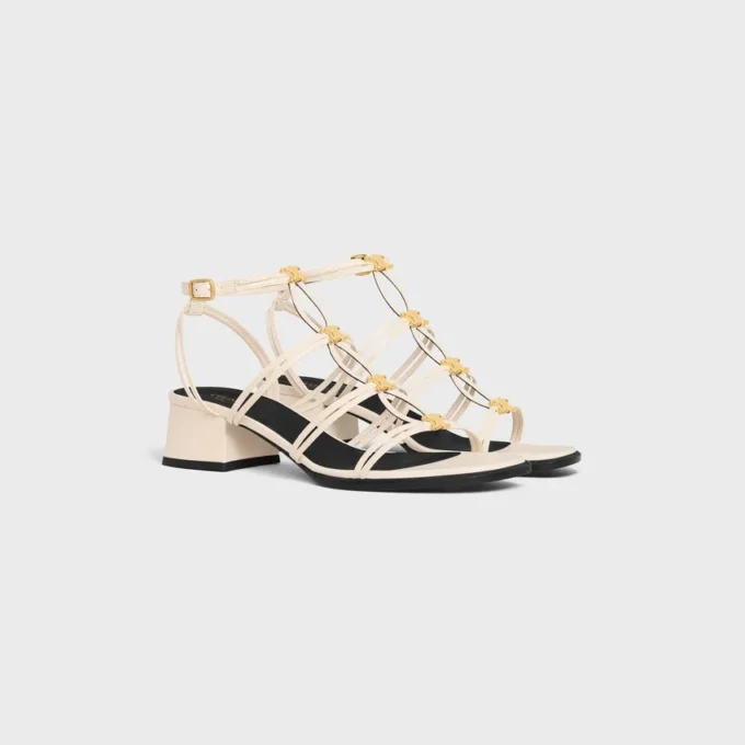 CléMence Heeled Sandal in Lambskin CléMence Heeled Sandal in Lambskin