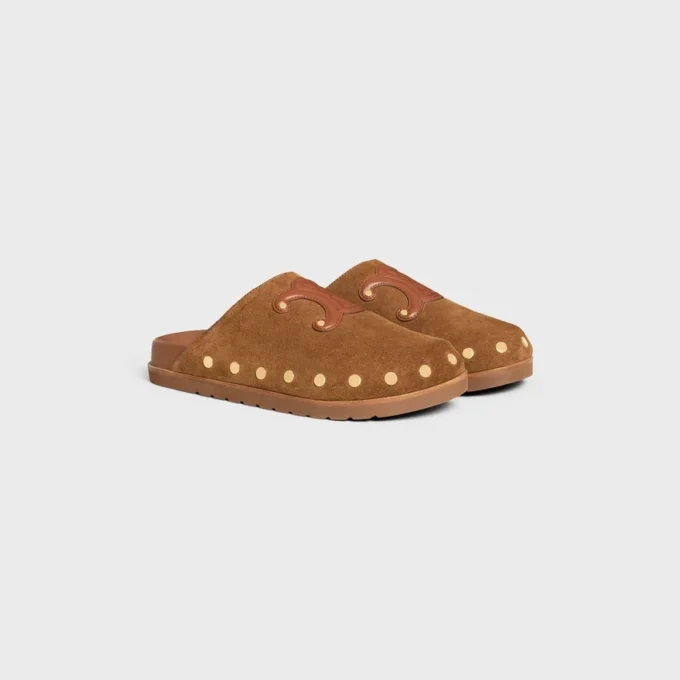 Clog Pitea in Suede Calfskin Clog Pitea in Suede Calfskin