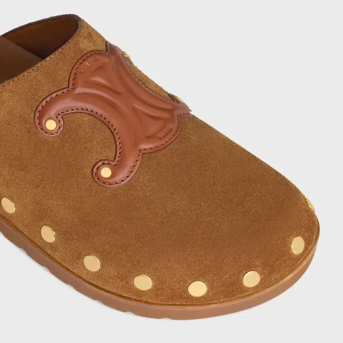 Clog Pitea in Suede Calfskin Clog Pitea in Suede Calfskin