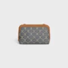 Clutch on Chain in Jacquard Triomphe All Over