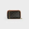 Clutch on Chain in Triomphe Canvas and Lambskin
