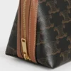 Clutch on Chain in Triomphe Canvas and Lambskin
