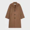 Coat in Double-Face Cashmere and Camel