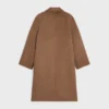 Coat in Double-Face Cashmere and Camel